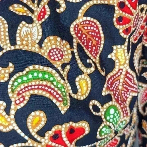 Vintage Merlion 100% Batik Top Womens Size Large - Picture 8 of 9
